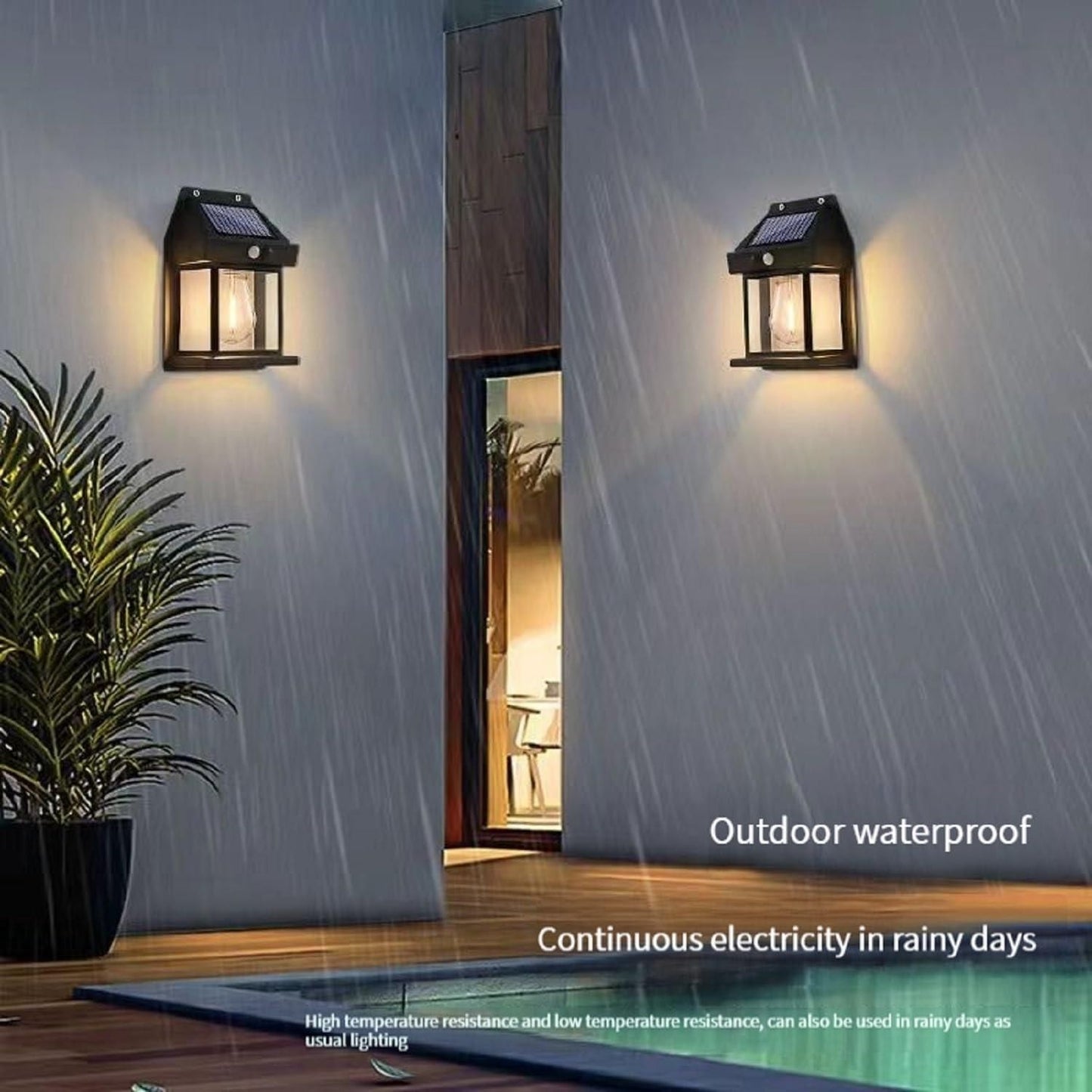 Solar Powered Wall Light💡