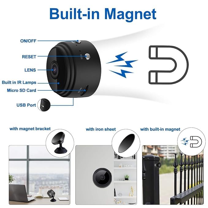 Compact Wireless WiFi Camera with Video Recorder