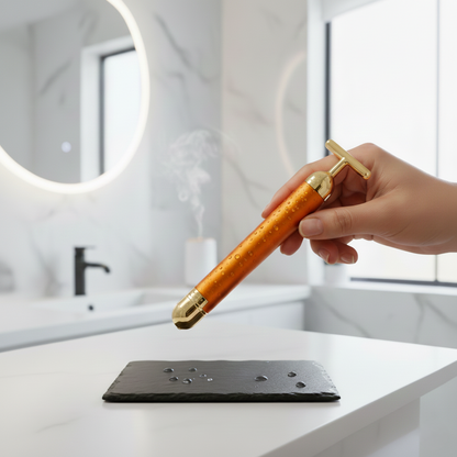 24K Gold Electric Facial Massage Roller