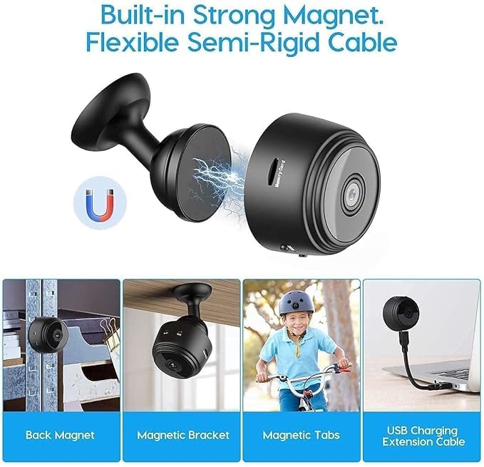 Compact Wireless WiFi Camera with Video Recorder
